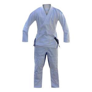 Kimono blanco ligero de Jiu Jitsu brasileño para hombres, uniformes de competición de artes marciales de algodón de verano BJJ Gi personalizados - Product Image 4