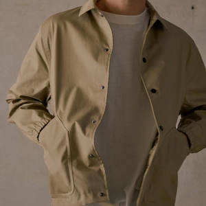 แจ็คเก็ตโค้ชผู้ชายคุณภาพสูงขายส่ง พร้อมโลโก้สั่งทำ เสื้อแจ็คเก็ตโค้ชสำหรับผู้ชายพร้อมโลโก้สั่งทำ - Product Image 4