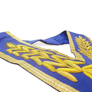 Masonic Regalia Blue Lodge Officier Chaîne Collier Or sur Support Bleu à des Prix Abordables à Vendre Ronpex de qualité supérieure - Product Image 3