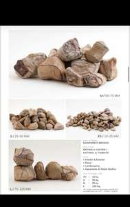 Pierres roulées en marbre brun de la forêt tropicale pour l'aménagement paysager de jardin extérieur - Product Image 2