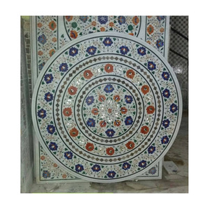 Luxe Makrana Marbre Incrustation Design Style Moderne Pierre Naturelle Dessus de Table pour Maison et Hôtel pour Salle à Manger Meubles de Salon - Product Image 1