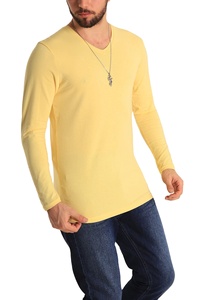 Sweat-shirt pour homme, dernière collection, fabriqué en usine, 100% coton, imprimé numériquement, design color block, durable pour la saison estivale, MADE BY HS 2027 - Product Image 2