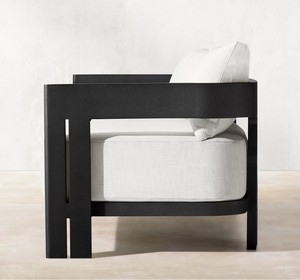 Mobili <span class=keywords><strong>da</strong></span> giardino dal <span class=keywords><strong>Design</strong></span> moderno Set di divani <span class=keywords><strong>da</strong></span> <span class=keywords><strong>esterno</strong></span> in alluminio verniciato a polvere di lusso <span class=keywords><strong>da</strong></span> 4 pezzi per Villa dell'hotel - Product Image 5