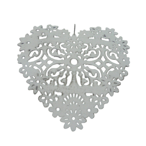 Best Selling Iron Metal Hanging Heart <b>Wall</b> Decorative Ornament Grey Color for Home & <b>Christmas</b> Decoration Handmade Bulk - Product Image 1