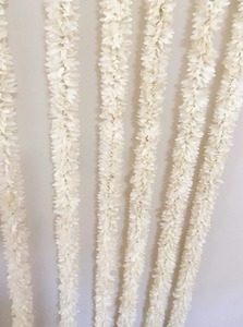 White and Green Floral <b>Christmas</b> Fabric Garland with String Bell for Wedding <b>Door</b> Decor <b>Christmas</b> Tree Drape Diwali Decor Idea - Product Image 2