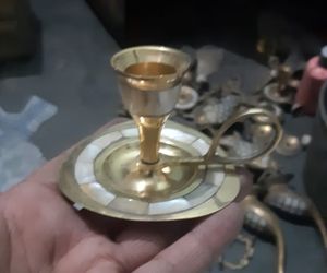 Gold Tea Light Candle Holder/<b>Centerpiece</b> for <b>Weddings</b> and Parties X-Mas Votive Candleholder - Product Image 3