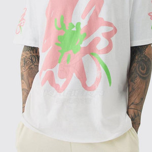 T-shirt Homme Oversize de Haute Qualité Coupe Droite Élégant Urbain Premium Respirant 100% Coton Séchage Rapide Uni Décontracté Quotidien Extérieur - Product Image 3