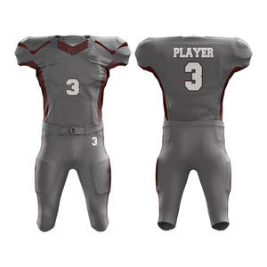 Uniforme de fútbol americano personalizable al por mayor uniformes de diseño únicos y transpirables uniforme de fútbol ligero 2025 - Product Image 3