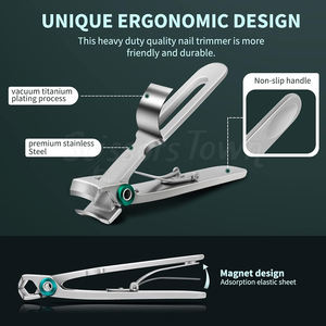 Cortauñas de precisión con borde curvo y Mango antideslizante para un uso cómodo - Product Image 4