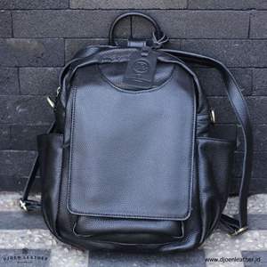 Sac à dos minimaliste en cuir profil mince avec finition de qualité supérieure et fermetures magnétiques d'Indonésie - Product Image 5