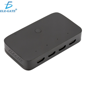 Switch KVM HDMI a 4 porte 4K/30Hz con pulsante manuale USB per connessioni computer, disponibile e usato - Product Image 1