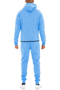 Men's Winter Streetwear Solid Tracksuits Sweatsuits 2-Piece Jogging Casual <b>Athletic</b> Zipper-Up Hoodie Sweatpants Set Heavyweight - Product Image 4