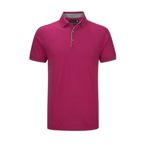 Golf en tricot uni unisexe de haute qualité pour polos pour hommes Techniques foncées imprimées courtes brodées personnalisées pour l'usine d'été - Product Image 1