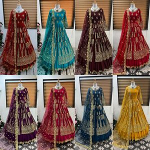 Designer Georgette tessuto <span class=keywords><strong>Lehenga</strong></span> abito da festa abito da sposa abito da sposa funzione di usura tradizionale indossare bellissimi abiti - Product Image 6