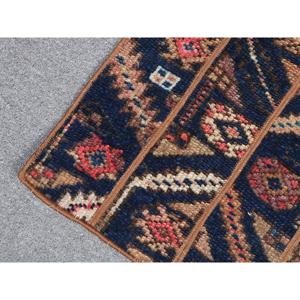 Alfombra pequeña vintage de 1.8x3.2 pies, alfombra marroquí azul turco - Product Image 5