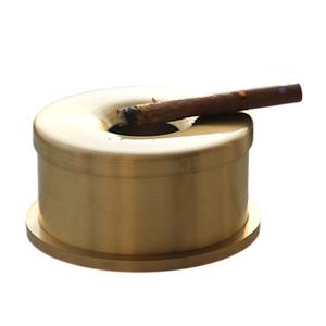 Cendrier en laiton poli de luxe avec incrustation de nacre, cendrier décoratif en métal pour table, pour la décoration de la maison et cadeau en vente - Product Image 2