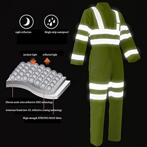 Uniforme de trabajo de alta visibilidad OEM de alta calidad, precio al por mayor de Color sólido, uniforme de trabajo de seguridad reflectante a prueba de polvo - Product Image 4