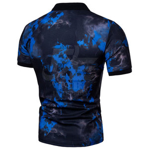 Polos estampados de talla grande para hombre a precio de venta al por mayor, hechos de tejidos de punto de poliéster ecológicos, diseños estampados - Product Image 2