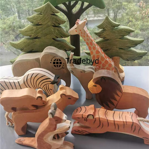 Jouets éducatifs en bois de qualité supérieure faits à la main pour enfants, écologiques, cadeau naturel pour bébé, ensemble Tradebyd - Product Image 1