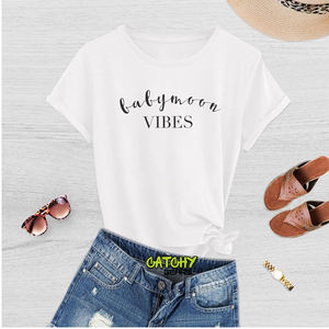 Acogedora camisa de maternidad de manga larga de algodón elegante diseño de Hip Hop - Product Image 2