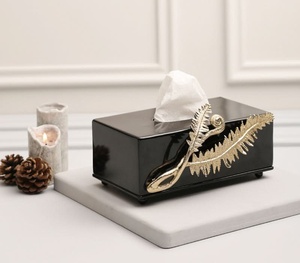 Soporte de servilleta de lirio de agua, soporte de servilleta decorativo, soporte de tejido de mesa moderno, accesorios de mesa de comedor para oficina en casa - Product Image 4