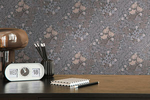 Hecho en Alemania-Rollos de papel tapiz de lujo Flores Gris Marrón Blanco Papel tapiz de contrato no tejido Florals-10,05x0,53 M - Product Image 2