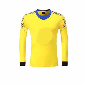 Ensembles d'entraînement de gardien de but de football pour hommes de haute qualité coupe automatisée maillots de Football uniforme de gardien de but 100% Polyester - Product Image 5