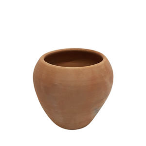 Florero redondo hecho de arcilla decorativa para el hogar, florero acrílico de Color Natural para decoración de jardín y Hotel personalizado - Product Image 1