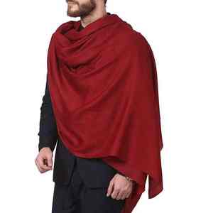 Men Soft Wool <b>Shawl</b> Breathable 300g Winter Warm Traditional Solid Color Classic <b>Wrap</b> for Formal Casual Style - Product Image 2