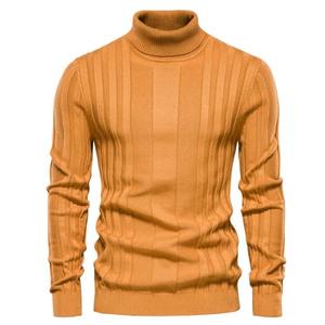 Pull à col roulé à manches longues pour homme, haut en tricot décontracté pour affaires - Product Image 2