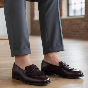 Italian Luxury Handmade Casual Business Leather Dress Boots & Oxford Rubber Sole High Cut Anti-Slip <b>Shoes</b> <b>for</b> <b>Men</b> - Product Image 5