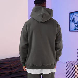 Vêtements de rue à capuche poids lourd de haute qualité sweat polaire bouffée impression logo personnalisé 400 500 gsm sweats à capuche surdimensionnés hommes - Product Image 5