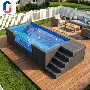 UV Resistant Prefabricated Above Ground Fiberglass Swimming <b>Pool</b> Outdoor Container <b>Pool</b> With Complete Equipment - Product Image 2