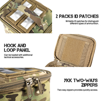 Caja de Almacenamiento para Cartuchos, Camuflaje MC, Porta Cartuchos Modular, Estuche Acolchado para Equipo de Tiro
