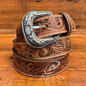 Ceintures en cuir usinées à la main de qualité supérieure en gros d'usine ceinture classique à boucle ardillon en cuir de vachette véritable pleine fleur pour hommes et femmes - Product Image 1