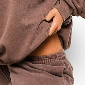 ชุดวอร์มผ้าฟลีซชุดวอร์มและฮู้ดชุดวอร์มผ้าฟลีซโอเวอร์ไซส์ - Product Image 3