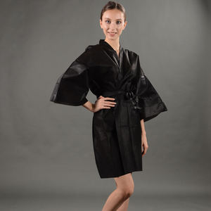 Kimono desechable no tejido de nailon y poliéster, bata de SPA para suministros de belleza, bata de sauna - Product Image 6