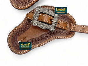 เดือยสายรัดอุปกรณ์ม้าแบบสวมสบายมีหลายดีไซน์อุปกรณ์ขี่ม้าหนังสลักสำหรับขี่ม้า - Product Image 5