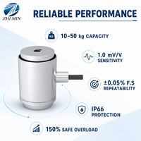 Capteur de force miniature 10kg-50kg en acier inoxydable IP66 pour essais de compression, tension, ressorts à pression et tirage de fils