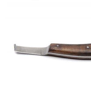Loop Horse Knife Double Edged Wooden Handle / <b>Hoof</b> Knife Wide Blade Wooden Handle Right / Left Hand OEM Service - Product Image 6