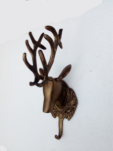 Figurine murale en fonte d'aluminium tête de cerf garniture de tête de cerf - Product Image 3