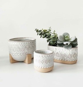 Maceta de metal moderna atractiva con trabajo artístico superior de Estilo Vintage ideal para la decoración del patio del jardín del hogar y la Oficina - Product Image 5