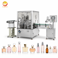 Machine de remplissage 3 en 1 entièrement automatique Machine de remplissage de parfum d'huile essentielle Machine de capsulage à sertir Ligne de production de parfum