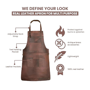 Heat tolerant <b>welding</b> apron for fabrication and metal workshops Metalworking apron suitable for <b>welding</b> <b>torches</b> and grinders - Product Image 6