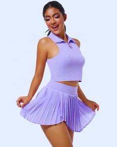 Conjunto de Uniforme de Tenis Profesional Personalizado para Hombre y Mujer, Tejido Transpirable de Secado Rápido, Camiseta y Falda-Pantalón de Tenis de Alto Rendimiento - Product Image 3