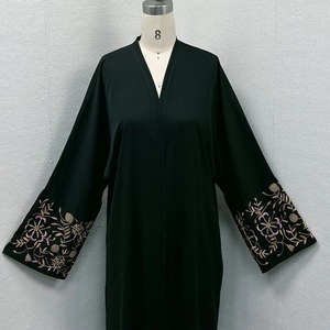 Thobe / Thawb vêtements islamiques modestes de haute qualité longue robe de prière plaine Abaya femmes robe musulmane Hijab à capuche Abaya - Product Image 5