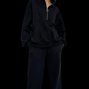 เสื้อวอร์มลำลอง2ชิ้นแบบสั้นสำหรับฤดูใบไม้ร่วง - Product Image 2