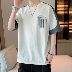 Camiseta de gran tamaño para hombre de peso pesado de algodón 100% de alta calidad OEM, Camiseta con estampado Dtg, camiseta con logotipo, camiseta de gran tamaño personalizada Vintage - Product Image 3