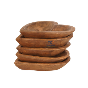 Tazón de masa de madera Velas Centro de mesa de granja Barco de soja Tazón de vela Sin perfume Precio al por mayor a granel - Product Image 1