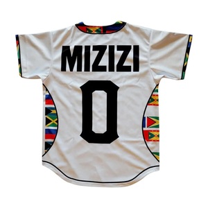 Maillot de baseball personnalisé à impression numérique pour homme, respirant, en Spandex/Coton, uniforme brodé, vierge, pour softball, 220g - Product Image 3